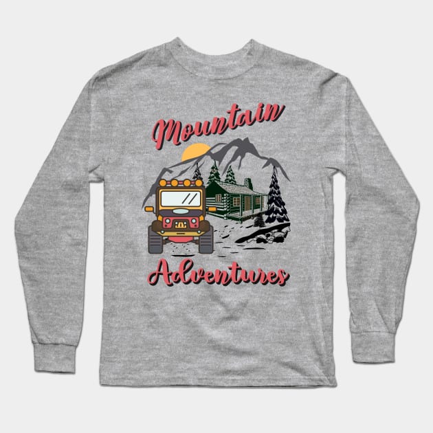 Mountain Adventure Long Sleeve T-Shirt by Blended Designs